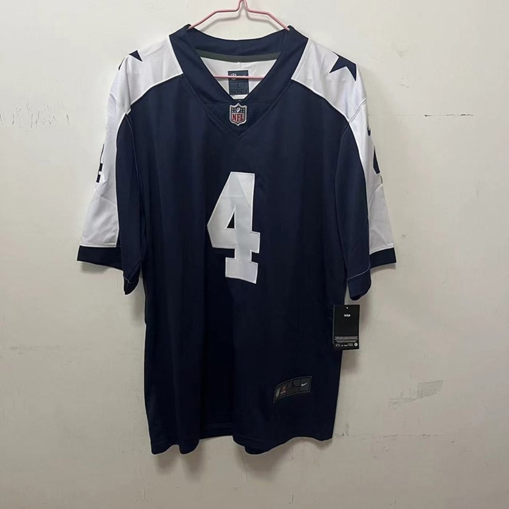 NFL Dallas Cowboys #4 Navy Jersey - Dak Prescott